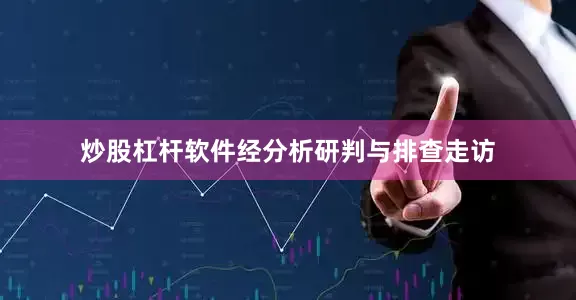 炒股杠杆软件经分析研判与排查走访